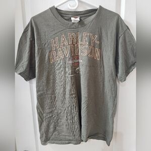 Vintage Harley-Davidson Green Men's T-Shirt